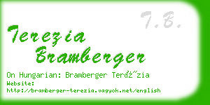 terezia bramberger business card